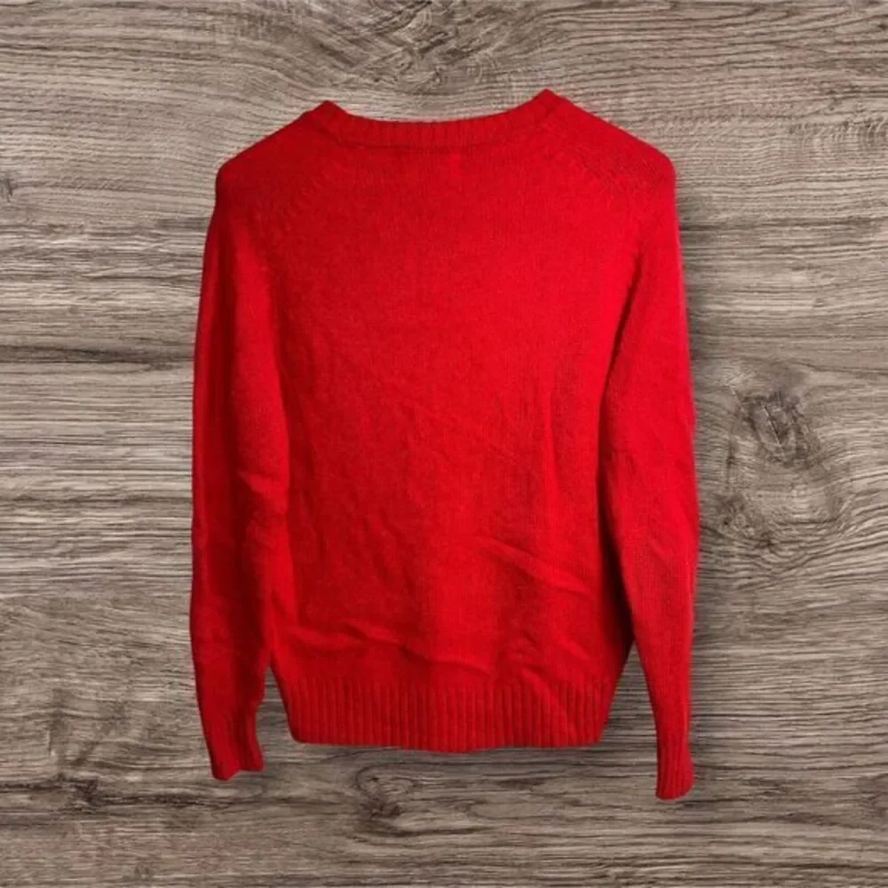 Vintage Walker Hill‎ Sportswear Red Crew Neck Acrylic Wool Sweater Size Medium
